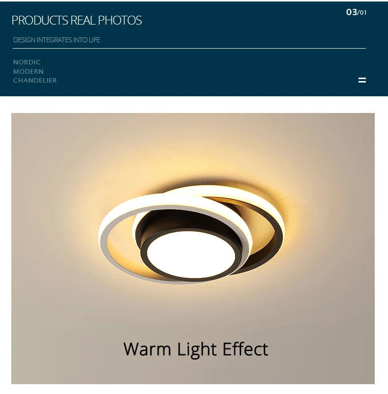 Modern LED ceiling lights for kitchen corridor night corridor balcony entrance Round / square modern LED ceiling lamp for home