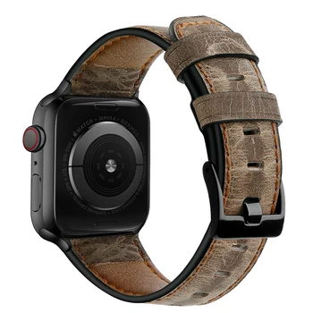 

Strap for Apple Watch Band 42mm 38mm Fashion Genuine Leather Bracelet Wristband 40mm 44mm Iwatch Series 5 4 3 2 1 Accessories