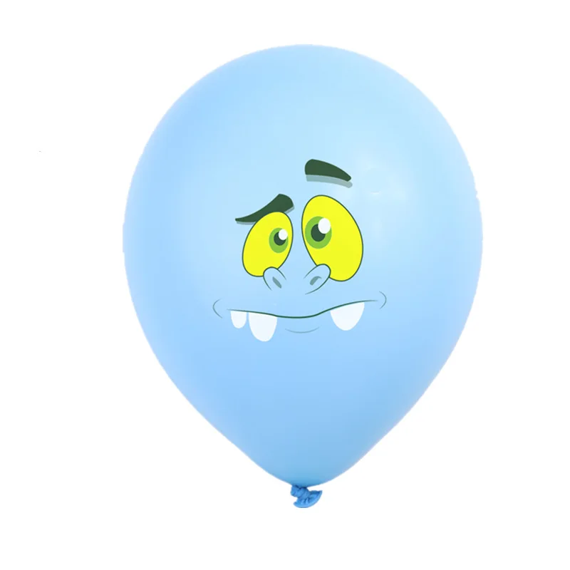 Blue teeth 10pcs 10 шт. Хэллоуин Мультфильм латексные шары для взрослых День рождения украшения для детского душа пол раскрыть дети партии globos - Цвет: Blue teeth 10pcs