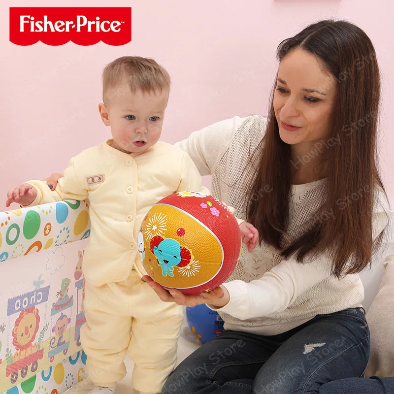 Fisher Price детские игрушечные мячи Баскетбол мультфильм животных 7 дюймов резиновый
