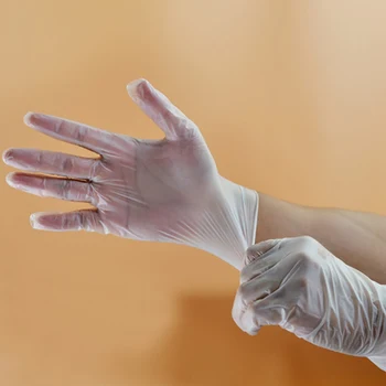 

100pcs High Quality Disposable PVC Gloves Cleaning Tools Kitchen Medicinal Food Butcher Laboratory Protective Working Medical
