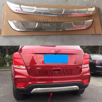 

For Chevrolet Trax Tracker 2017 2018 2019 Rear / Front Protective Panels Stainless Steel Decorative Panels Bumper Protector