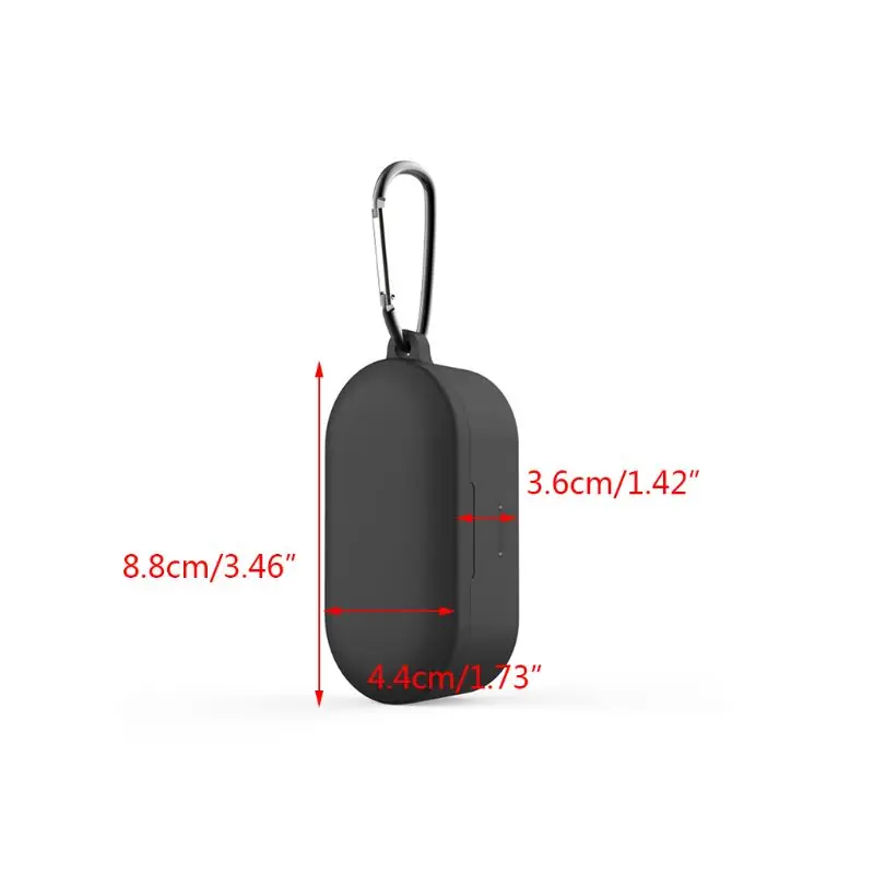 Анти-осень защитный чехол силиконовый чехол с карабином для QCY T1S/T2C гарнитуры