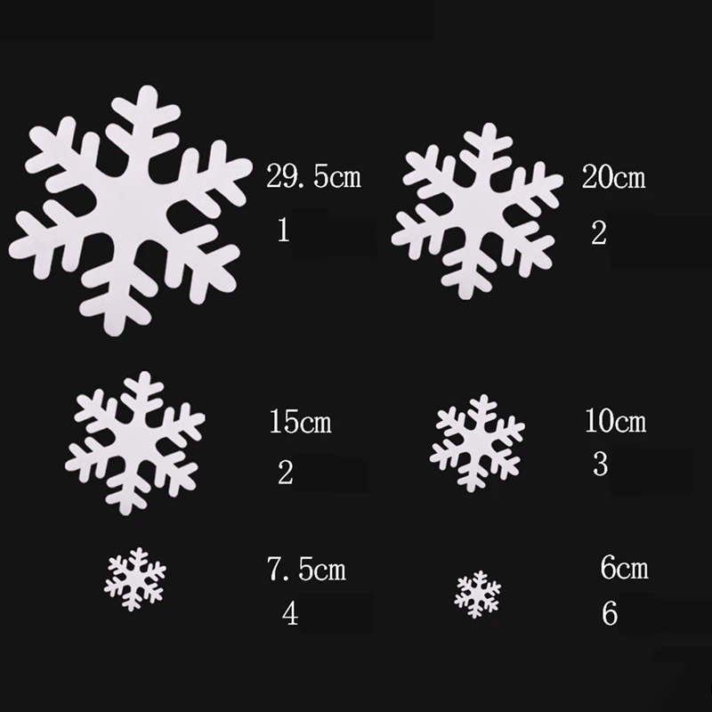 18 шт./компл. изысканный поддельные Снежинка пены снежинки Стекло окно украшение рождественское вечерние поставки зимние рождественские украшения