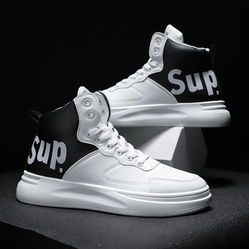 

Men Casual Lace Up Ankle Winter Boots 2020 Comfortable Walking Sneaker Zapatos De Hombre Lightweight Off White High Top Sneaker