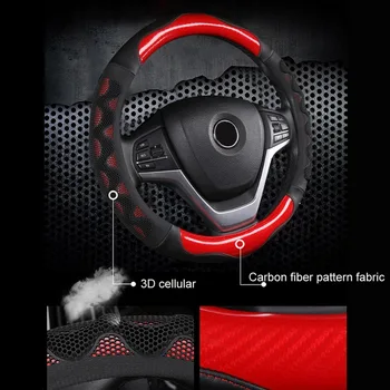 

Dropship High Quality Luxury Car Steering Wheel Cover Leather and Silica Gel Non-slip for CarSwift Auto Accessories