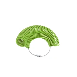 Jewelry Ring Sizer Mandrel Stick & Finger Gauge Measuring Tool Set (Green Ring Mea)