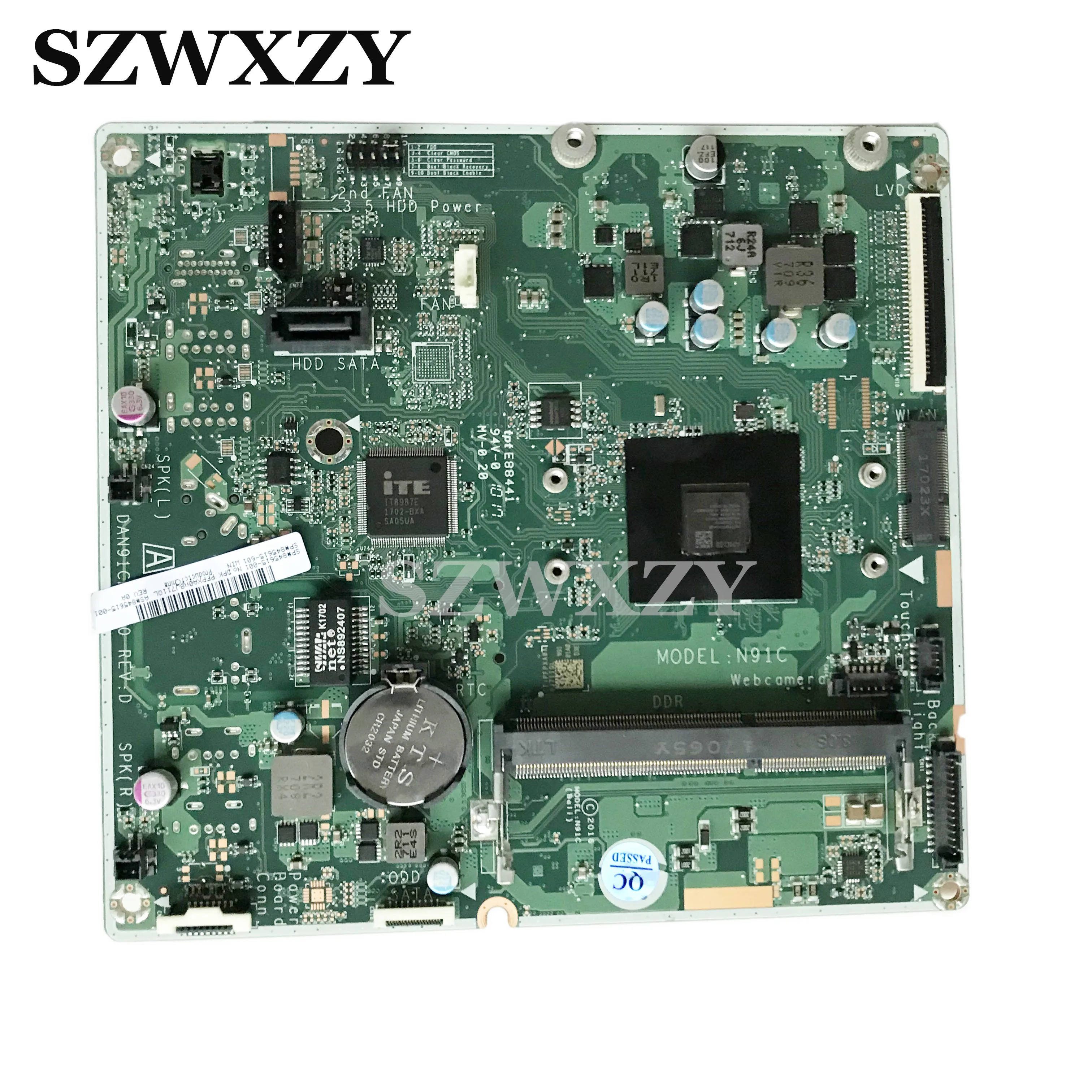 Материнская плата для ПК HP 20-C 20-C000NA 20 &quotAIO 845615-001 845615-501 DAN91CMB6D0 с ЦП процессором 20&quot