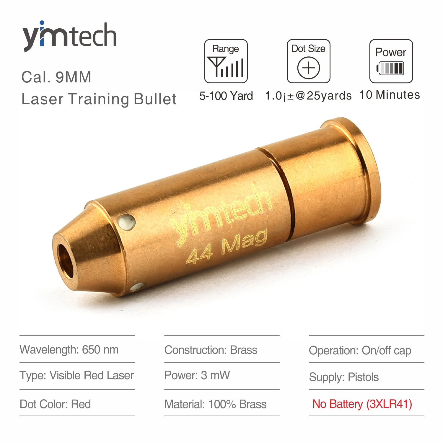 .44 Mag Laser bullet training mini utility sight trainer pistol laser