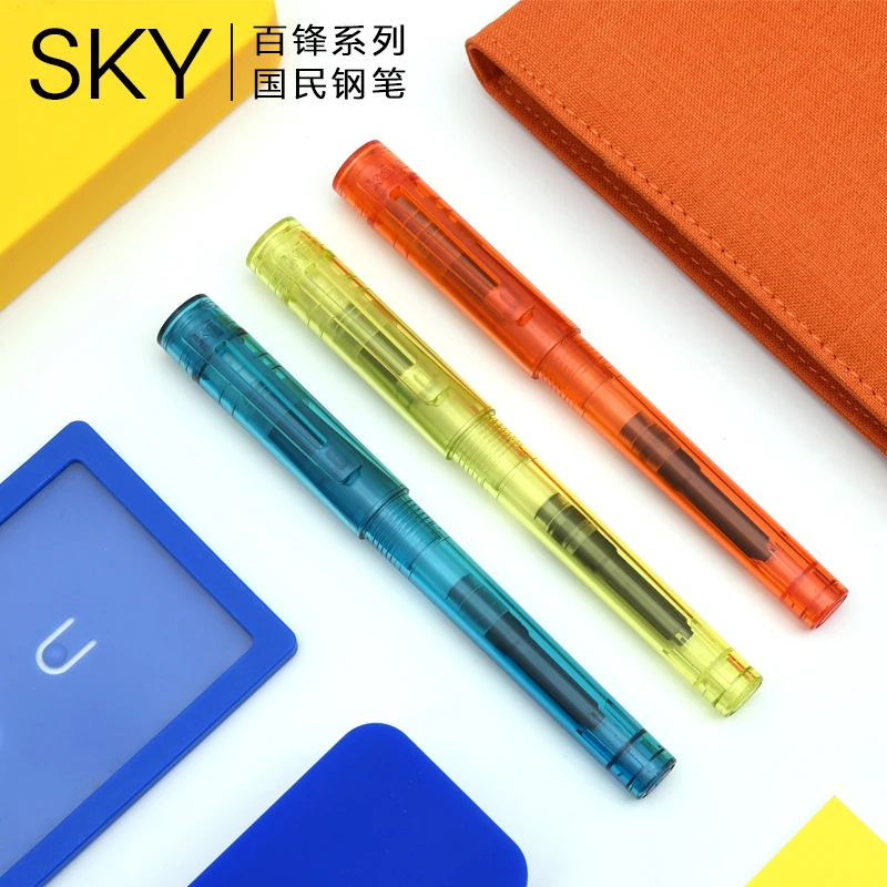Ручка перьевая KACO SKY EF/F с прозрачными/конфетными/металлическими чернилами 0 38 мм 5