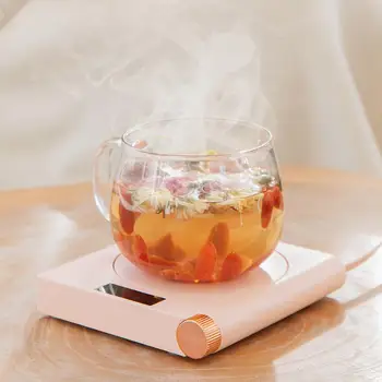 

Mini Heating Coasters USB Charging Warmer LED Display Fast Heater 5 Levels Adjustment Constant Temperature Cup Warmer Mug Mat