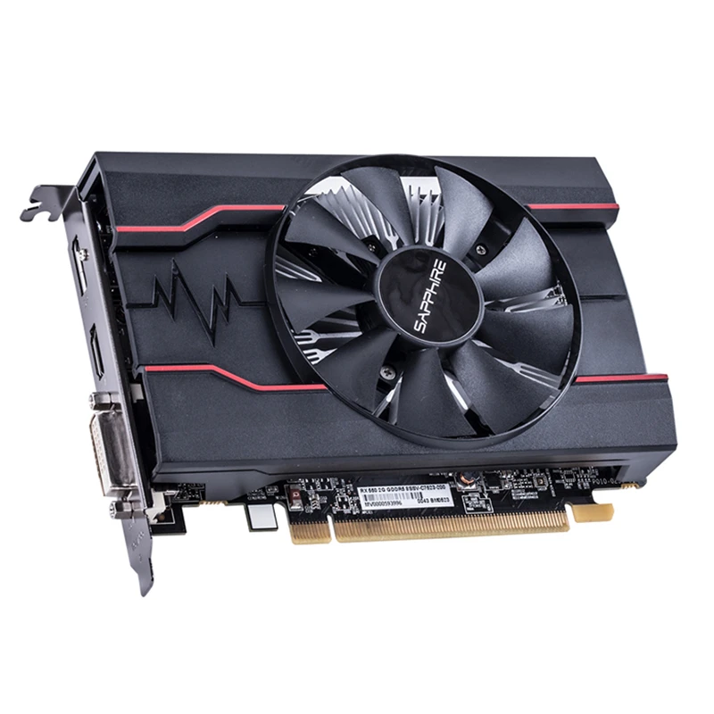 Original SAPPHIRE RX 550 2GB Video Cards GPU AMD Radeon RX550 2GB GDDR5 Graphics Cards PC Desktop Computer Game Map PCI-E X16