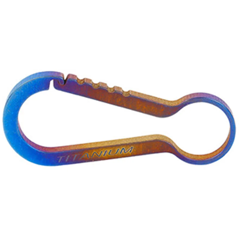 

Titanium Mini High Loading-Bearing Carabiner Outdoor Hook Edc Tool Carabiner Keychain Blue Color Big