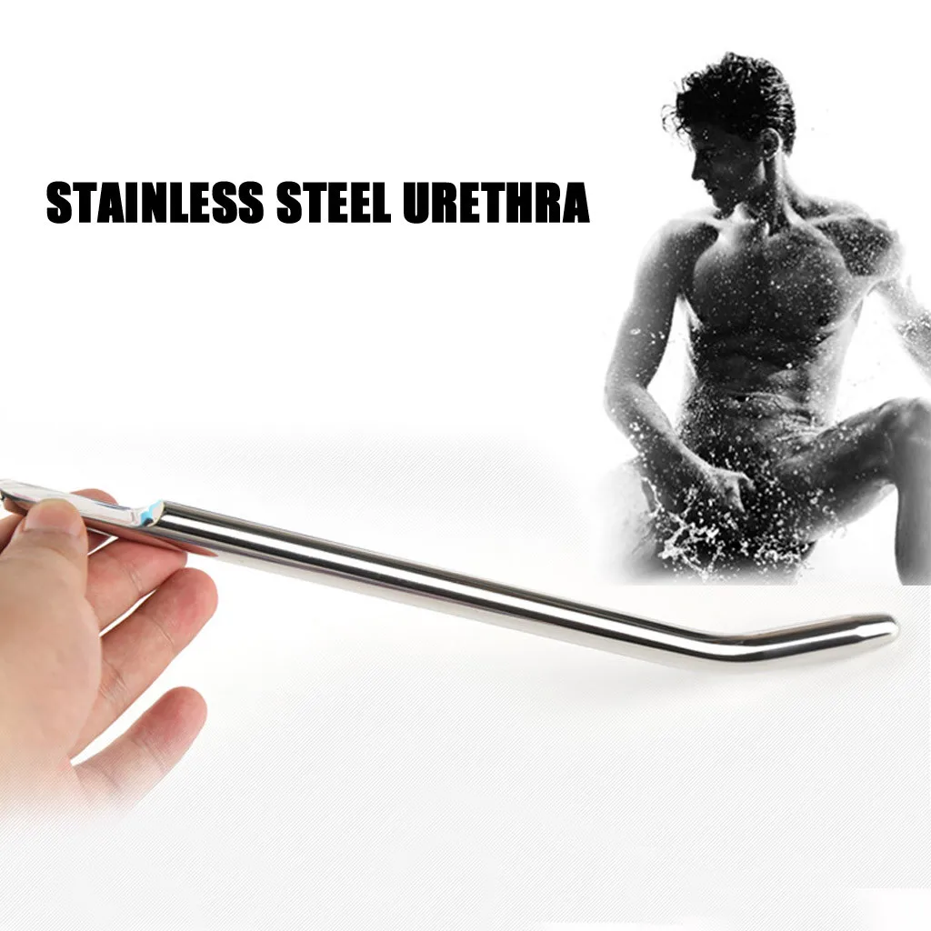 1 x Urethral Tube Male Penis Stretcher Stainless Steel Urethral Sounding Dilater Stretching 4mm