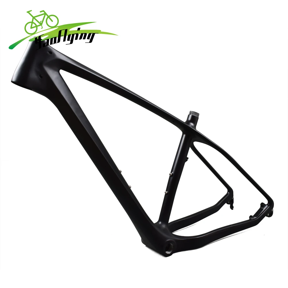 Best carbon mtb bike frame UD black carbon fat bike frame 26er 16/18/20inch BSA 197*12mm thru axle framework carbon mtb frame 2