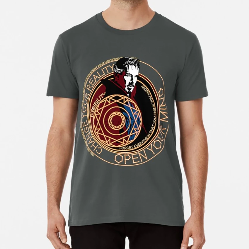 Доктор Стрэндж футболка супер герой комиксов камбербатч Бенедикт сила| |