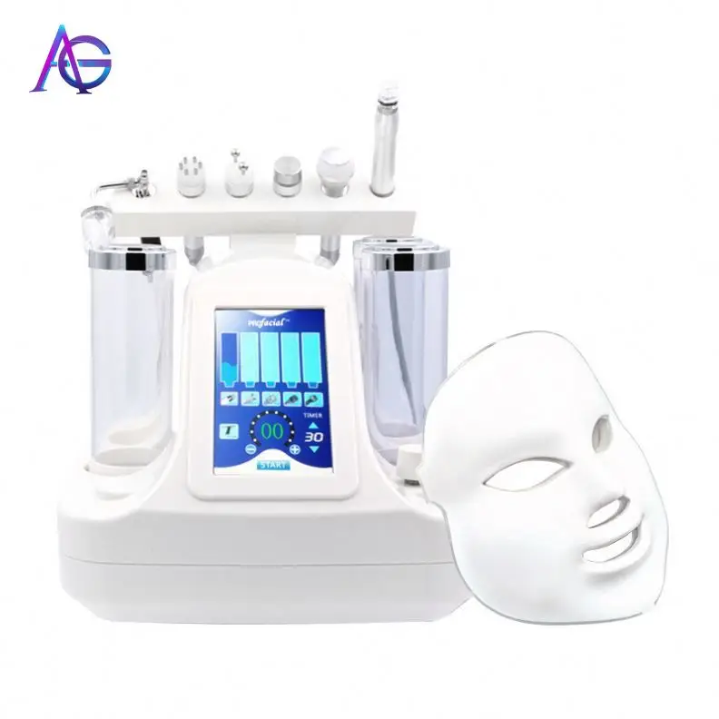 

adg 7 in one Professional hydra oxygen facial deep cleaning skin care machine with feedback