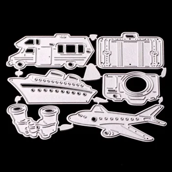 

Metal Carbon Steel Travel Topic Embossing Cutting Dies Stencils Templates Mould for DIY Scrapbooking Album Paper Card Tools