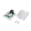 Cat6 RJ45 8P8C Wall Coupler Jack Adapter UTP Unshielded Single Port Desktop Mount Box White ► Photo 3/6