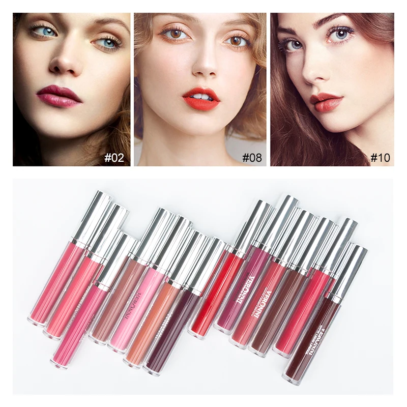 2023 nuovo Lip Matte Gloss Tube Liquid Lipkit con Lipliner Long Lasting Keep 24 ore impermeabile Sexy Beauty Makeup Kit cosmetico fodera_voghion.com