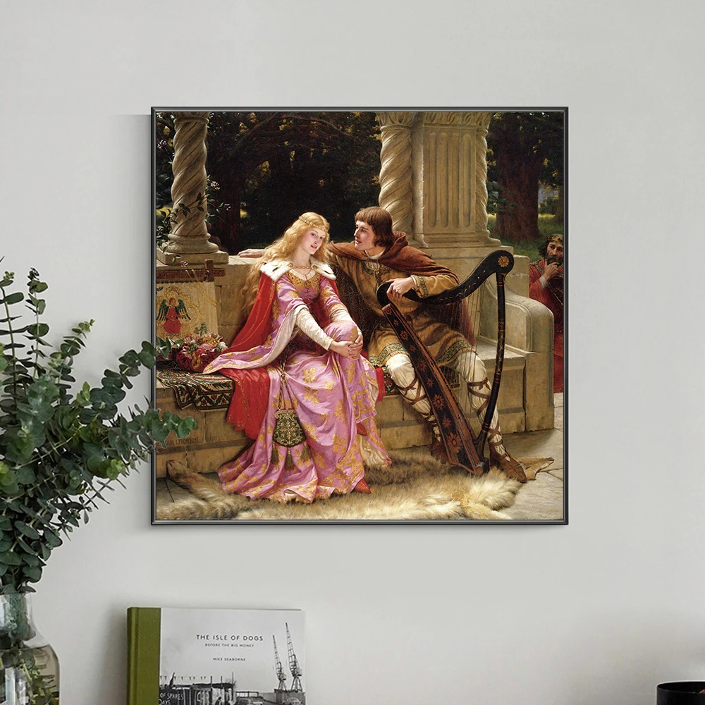 Tristan Und Isolde Eine Liebe Fur Die Ewigkeit Tristan und Isolde Durch Leighton Leinwand Drucke Gemälde Wand Kunst  Klassische Poster Bilder Für Wohnzimmer Home Decoration Cuadros|Malerei und  Kalligraphie| - AliExpress