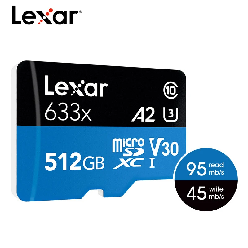 Карта памяти Lexar 128 ГБ 256 32 64 512 633x TF мобильный телефон высокоскоростная