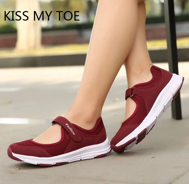 2019 г. весенний Повседневный мягкий светильник дышащая сетка Chaussure Femme спортивная