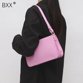 

[BXX] Small PU Leather Bags for Women 2020 Branded Shoulder Handbags and Purses Female Trending Cross Body Trend Hand Bag 8A030