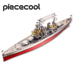 Piececool 3d metal quebra cabeças jigsaw navio de guerra hms príncipe do país de gales diy modelo kits de construção brinquedos para adultos presentes de aniversário