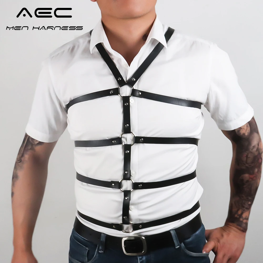 Регулируемый кожаный ремень для мужчин в стиле панк | Аксессуары одежды