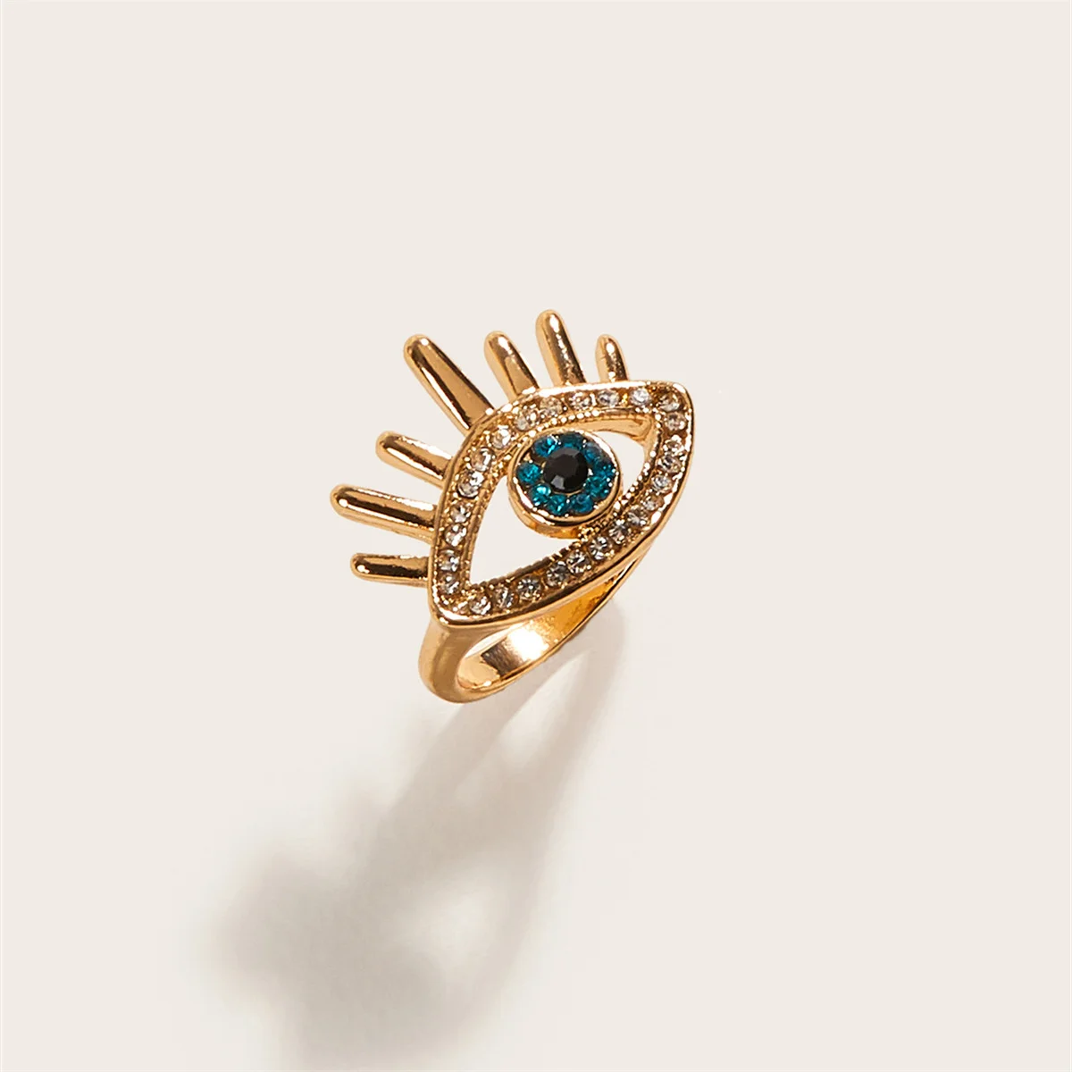 2022 Lucky Eye Gold Evil Eye Ring 
