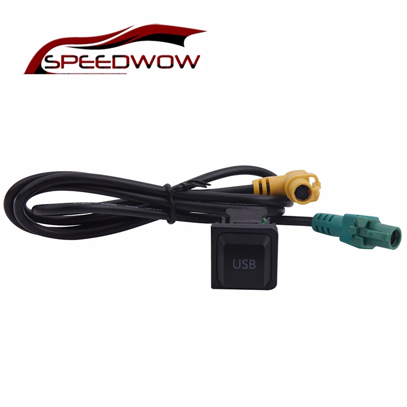 

SPEEDWOW USB Adapter Audio USB Cable Switch Car Audio Adapter Plug For VW Golf MK5 MK6 VI 5 6 Jetta CC Tiguan Passat B6 #FD1698