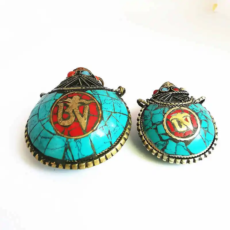 Непальская рукоделие табак бутылка Тибетские мантры OM амулет подвески тибетские