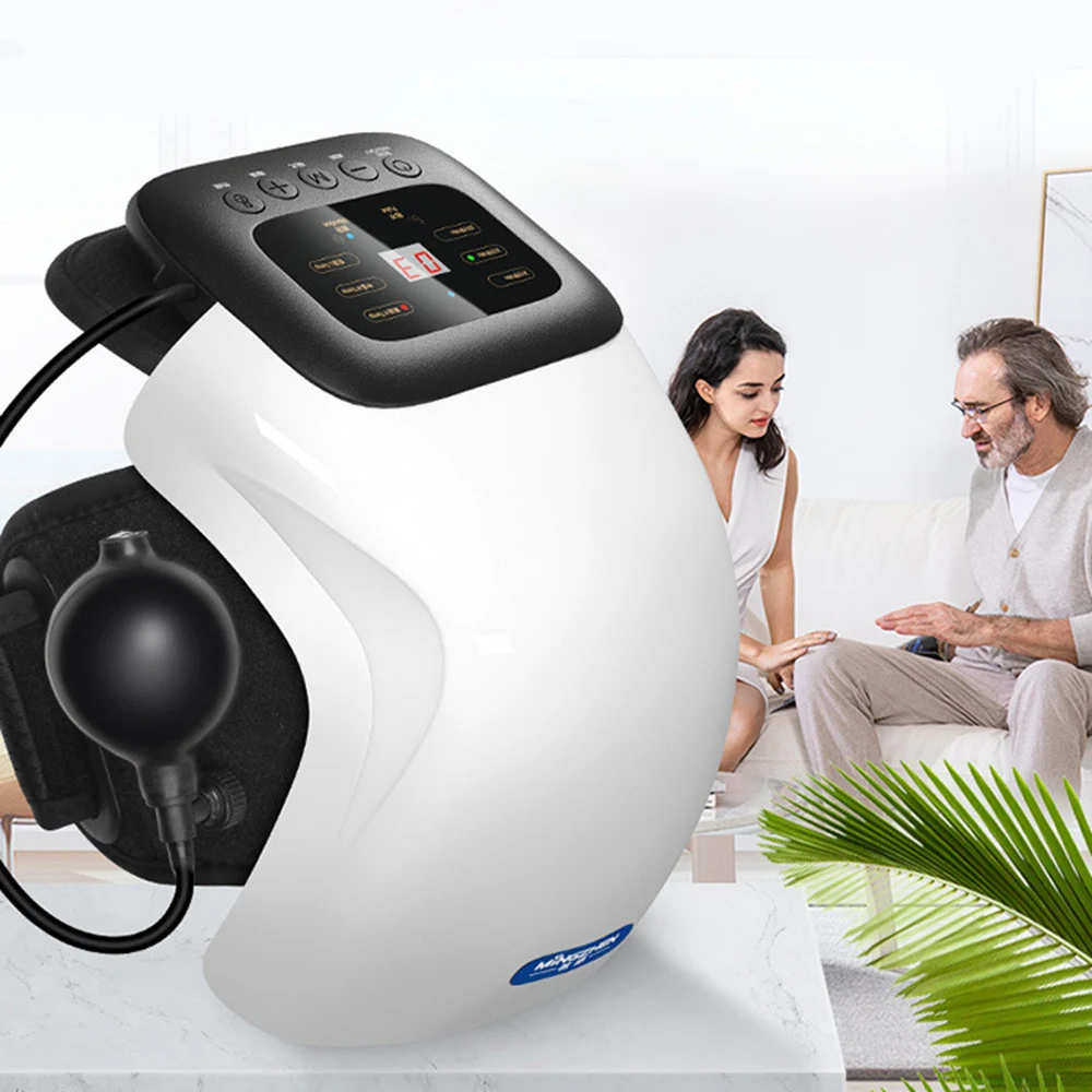Knee Massager electric Pain Relief Acupuncture Rheumatic Instrument Infrared Heated Vibration Therapy Osteoarthritis Arthritis | Красота и