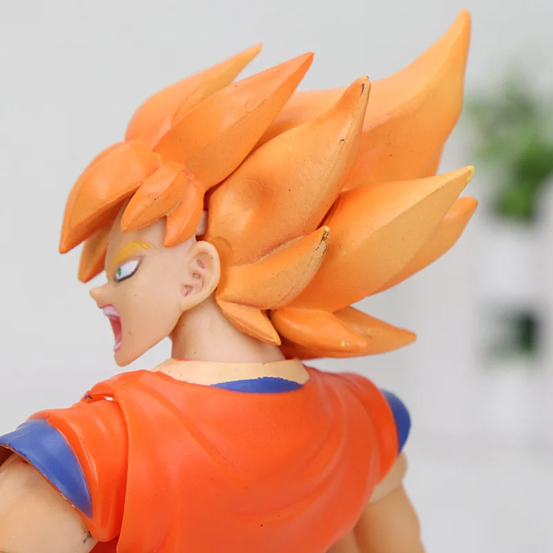16 см аниме Dragon ball Z фигурка игрушка оранжевые волосы Супер Saiyan Сон Гоку подвижная фигурка Dragon ball gokou игрушки