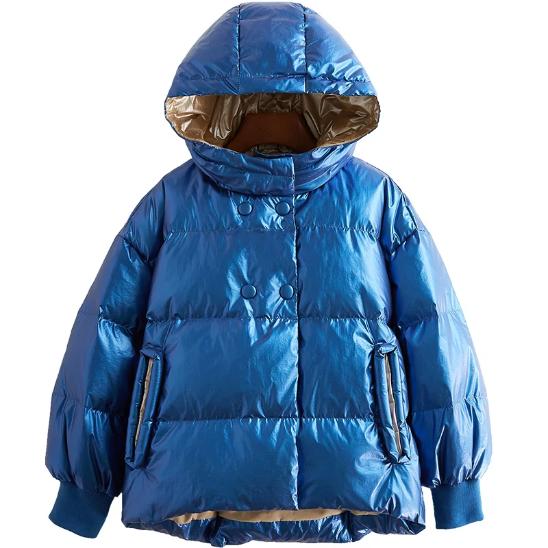 

New 2020 Down Jackets Overcoat Even Hat Thickening Bai Yarong Winter Loose Coat