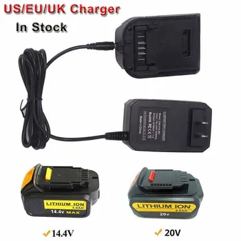 

Replacement Battery Charging For Dewalt 14.4V/18V/20V 1A Lithium Battery Charger DCB107 DCB115 DCB112 Fast Charger US/UK/EU Plug