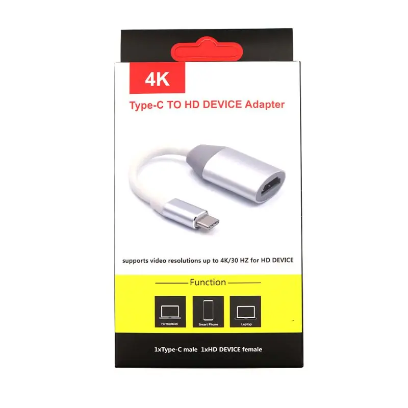 Высокое качество USB-C 3,1 type C к HDMI кабель Поддержка 4k конвертер Кабель-адаптер для Galaxy note8 S8 HDTV компьютер ПК Macbook