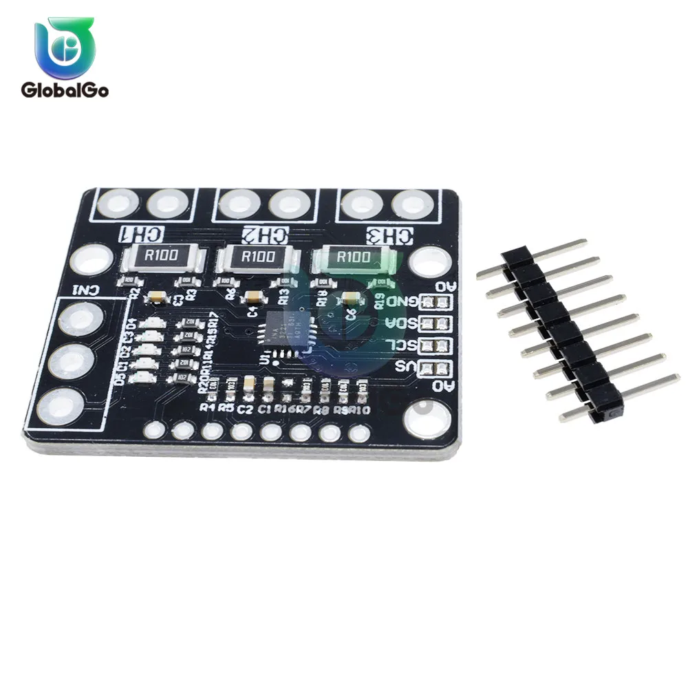

Power Supply Voltage Current Monitor Sensor Board Module IIC I2C Interface 3 Channel 8pin Current Detection INA3221