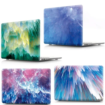 

Fasion Patchwork New Hard PVC Shell Skin Cover Case For Macbook Pro Air Retina 11 12 13 15 Pro 13.3 With Touch Bar A1278 A1466