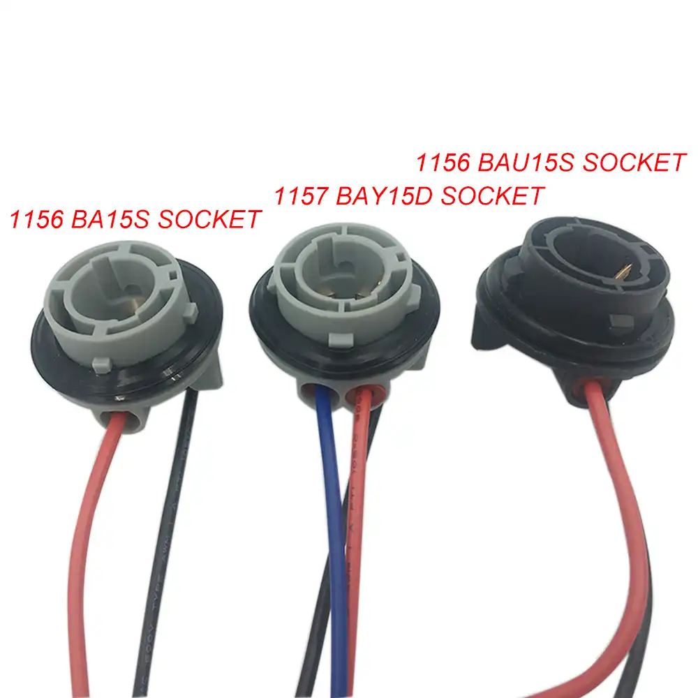 Dyoung 2pcs 1156 BA15S 7506 P21W 2056 plug metal base bulb socket lamp