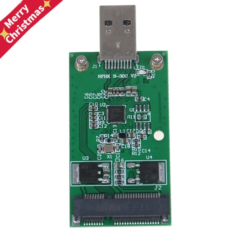 

Mini USB 3.0 to PCIE mSATA External SSD PCBA Conveter Adapter Card