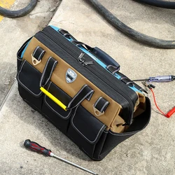 Sac de travail du bois Anti chute et résistant à l'usure sac de rangement des outils sac à outils de grande capacité sac multifonction pour électricien 