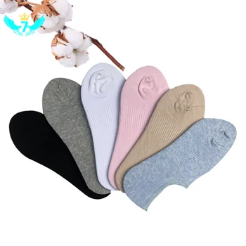 

Spring Summer Ladies Boat Socks Shallow Mouth Invisible Socks Silicone Non-slip Breathable Women men Socks TOA