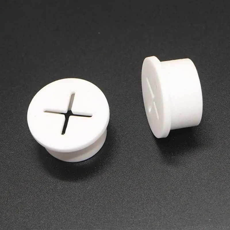 Cable Cord Grommets Silicone Cable Cover 10 Pcs Furnitures Hole Cover For Office PC Desk Hiding Cables Wire Protection cable gland