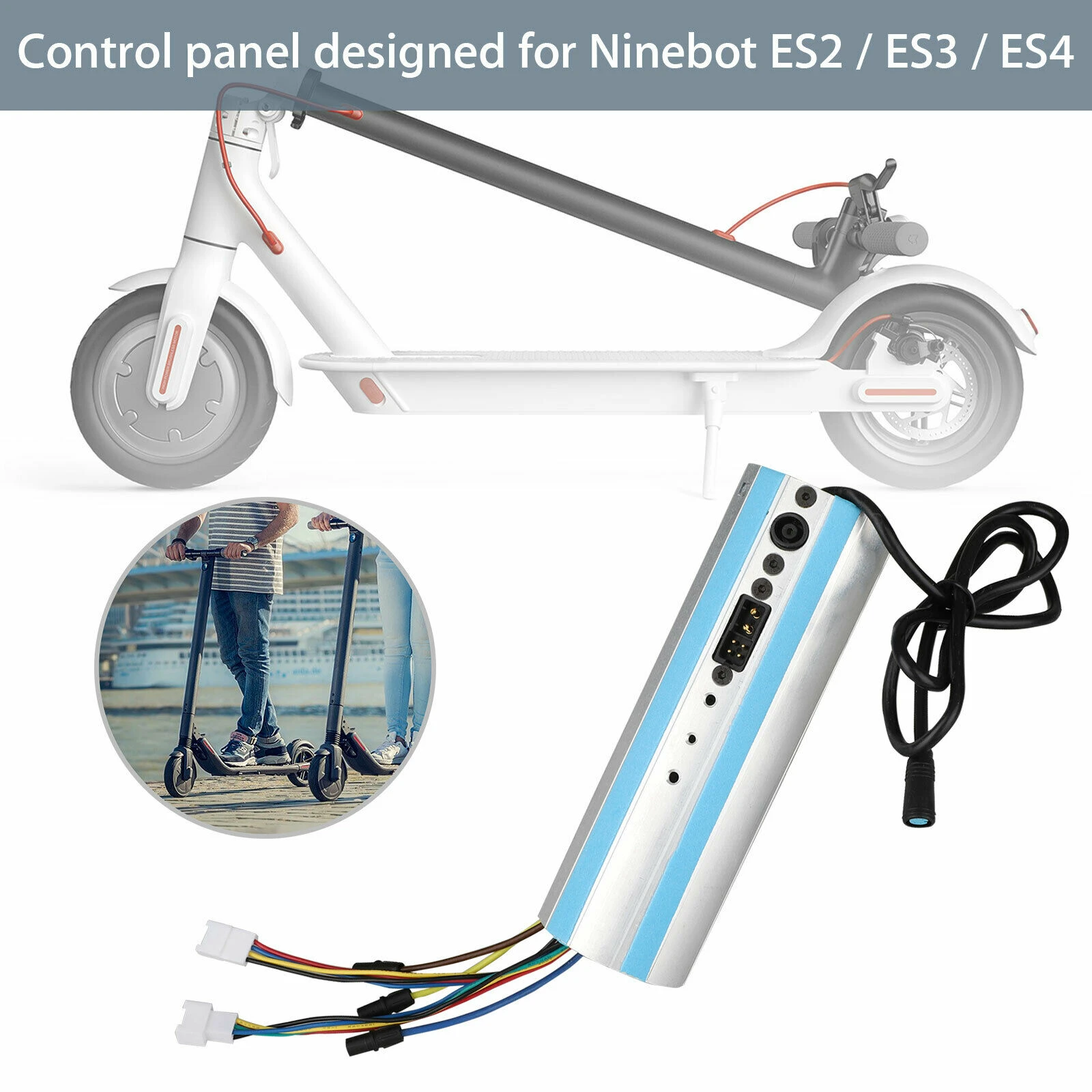 US Activated bluetooth Dashboard Control Board Metal For Ninebot ES1 ES2 ES3 ES4
