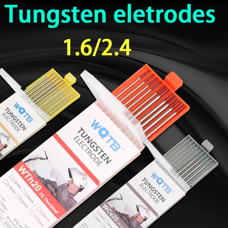 5 5 Pcs WQTB Tungsten Electrodes 1 6MM 2 4MM Tig Welding Rods 150mm 175mm Tig 