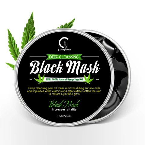 Greenpeople Bamboo Charcoal Face Deep Cleansing Mask Facial Blackhead Remove Masks Nosewing Blackhead Acne Peeling Mask
