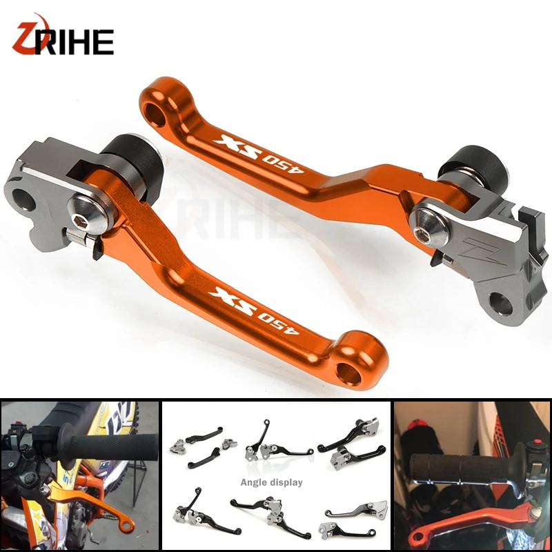 

450 SX 2005-2008 Motorcycle Dirt Bike Brake Clutch Levers Motorcross CNC Alunimun handle lever For KTM 450SX 2005 2006 2007 2008