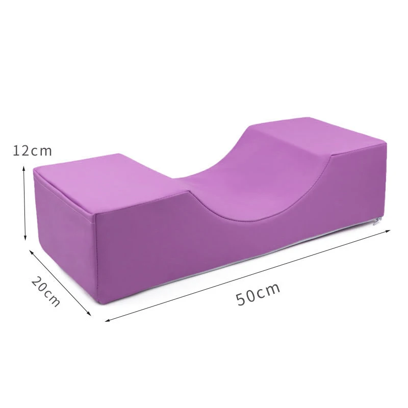 Purple Подушка для наращивания ресниц, изогнутые привитые ресницы, эргономичные подушки для ресниц с эффектом памяти для салонов красоты, инструмент для макияжа с поддержкой шеи - Цвет: Purple